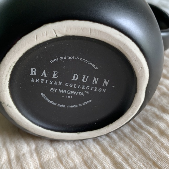 Rae Dunn syrup pitcher COFFEE mug black LL - Picture 5 of 7